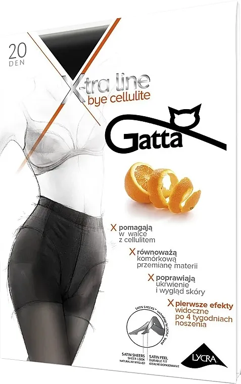 Gatta Najlon čarape "Bye Cellulite" 20 Den, nero