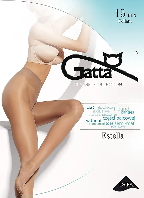 Gatta Najlon čarape "Estella" 15 Den, bež