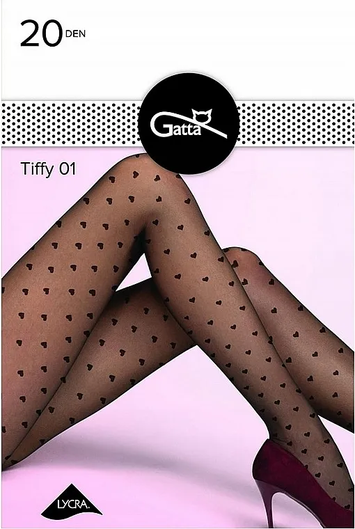 Gatta Najlon čarape "Tiffy w.01" 20 Den, nero