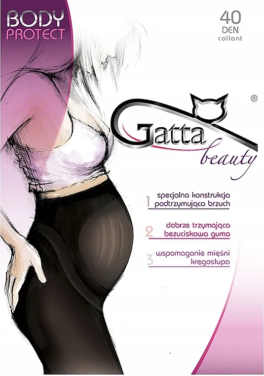 Gatta Najlonke 'Body Protect' 40 Den, nero