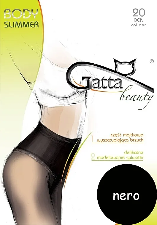 Gatta Najlonke 'Body Slimmer' 20 Den, crne