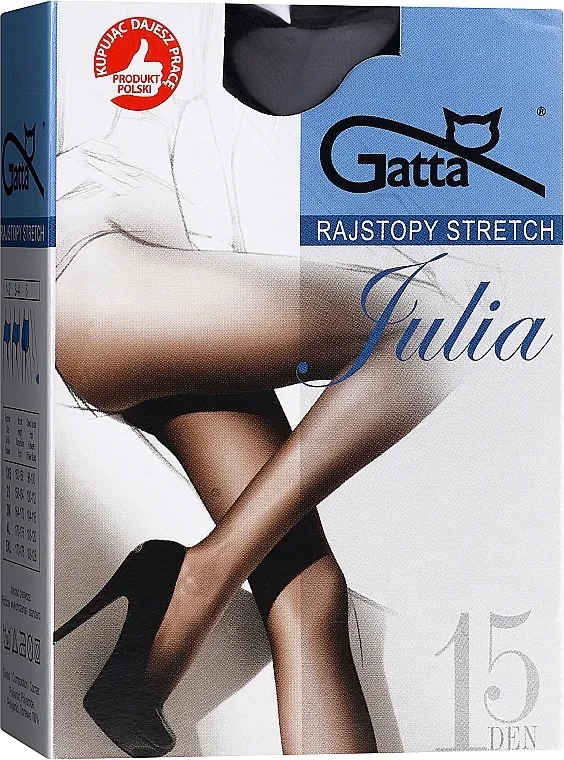 Gatta Najlonke 'Julia Stretch' 15 Den, grafit