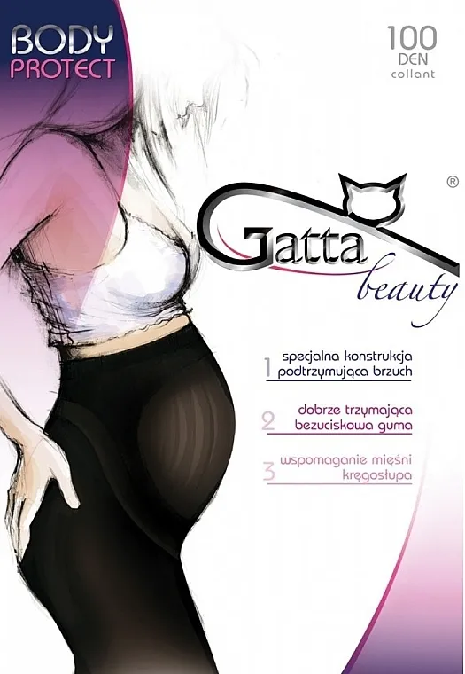 Gatta Najlonke Body Protect 100 Den, nero