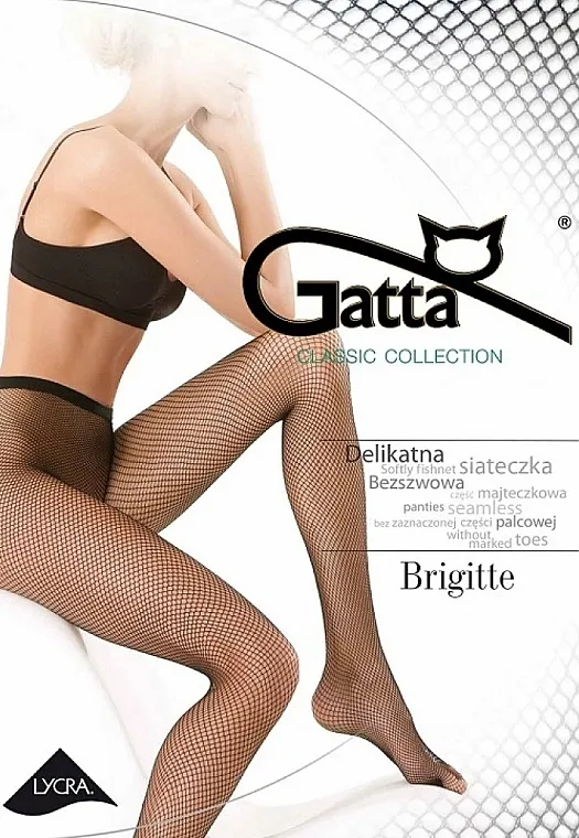 Gatta Najlonke Brigitte 10 Den, crne