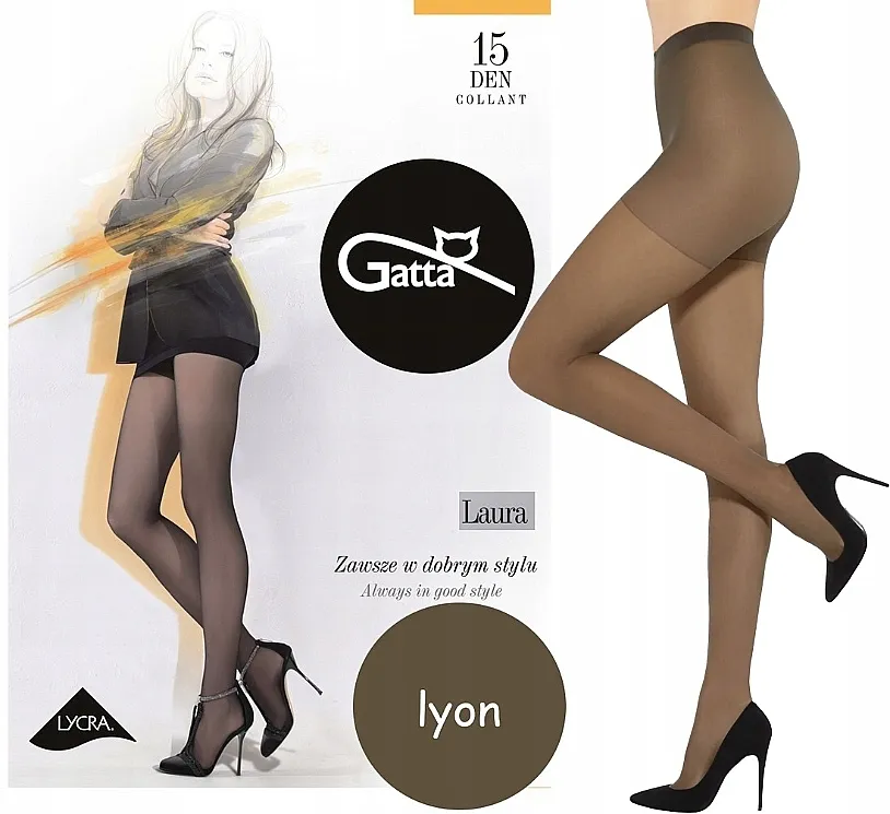 Gatta Najlonke "Laura" 15 Den, lyon