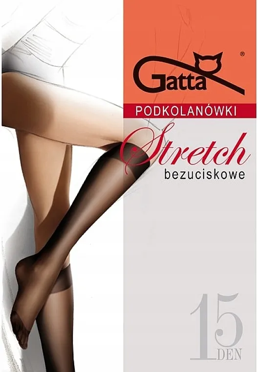 Gatta Podkolenice bez pritiska Stretch 15 Den, 2 para, lione