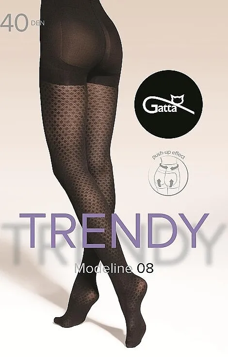 Gatta Rajfice 'Modeline 08' push-up, 40 Den, crne