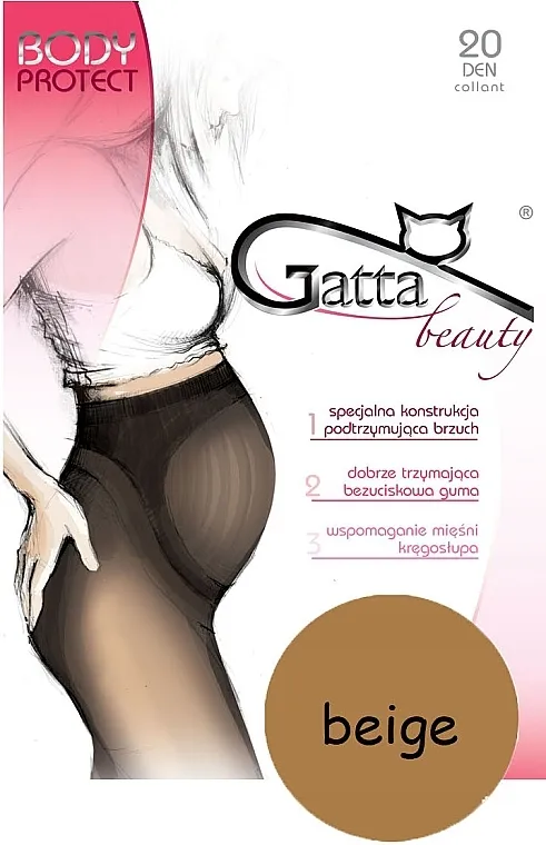 Gatta Rajfijače "Body Protect" 20 Den, bež