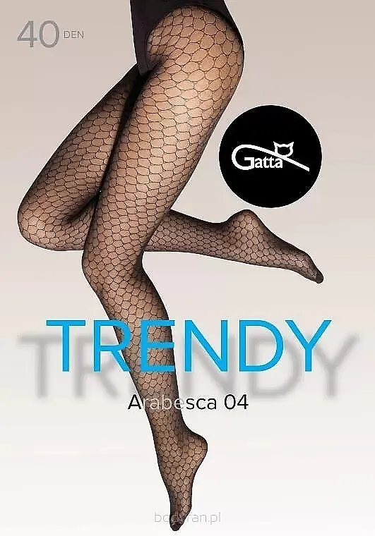 Gatta Trend čarape Arabesca 04, 40 den, crne