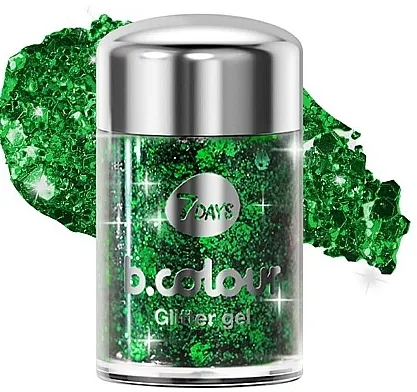 Gel sa šljokicama za lice i telo, 10 g 7 Days B.Colour Ds Face &amp; Body Glitter Gel