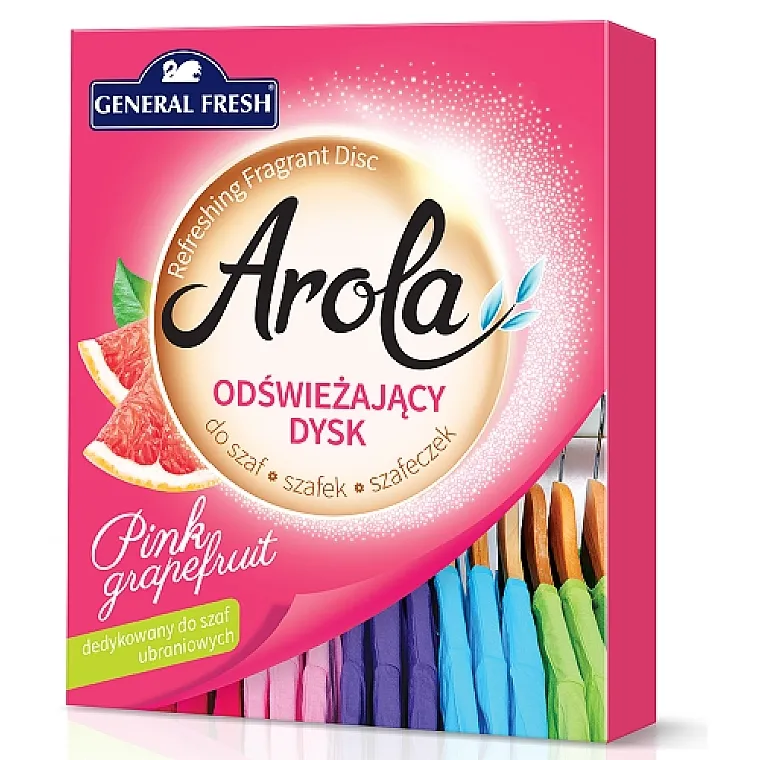 General Fresh Arola Refreshing Fragrant Disc Osvežavajući disk za ormare Roze grejpfrut