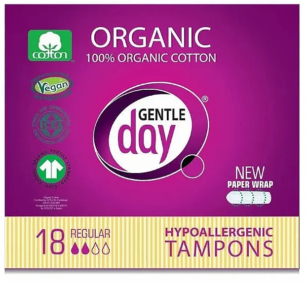 Gentle Day Hypoallergenic Tampons Regular Higijenski tamponi, 18 kom.