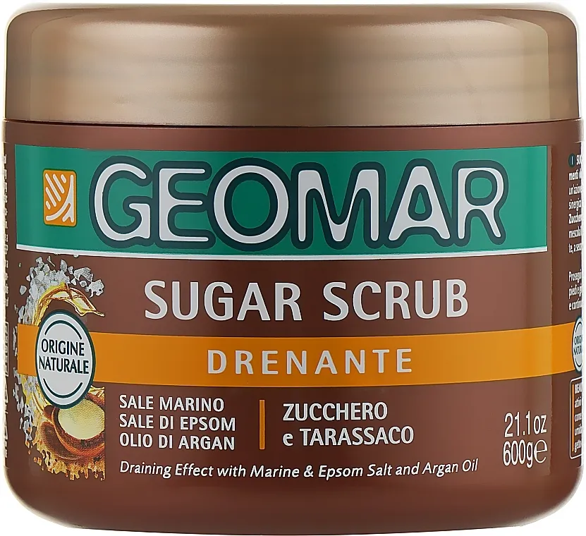 Geomar Sugar Scrub Piling za telo sa šećerom i arganovim uljem za izglađivanje i drenažu
