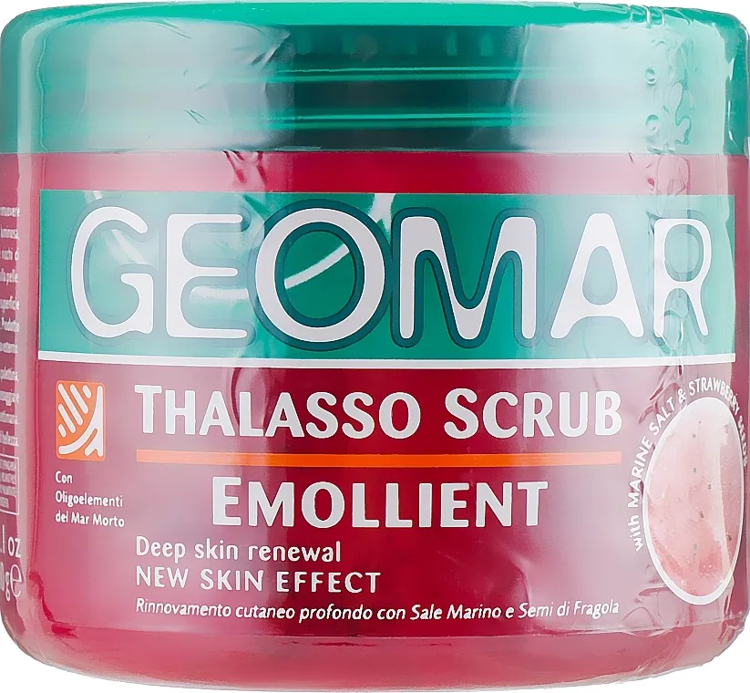 Geomar Thalasso Scrub Emollient Thalasso piling za telo "Morska so i jagoda"
