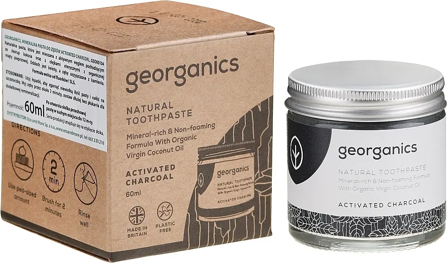 Georganics Activated Charcoal Natural Toothpaste Prirodna pasta za zube