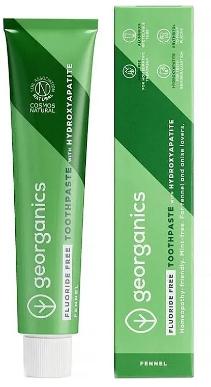 Georganics Fluoride Free Toothpaste With Hydroxyapatite Fennel Pasta za zube bez fluora "Komorač"
