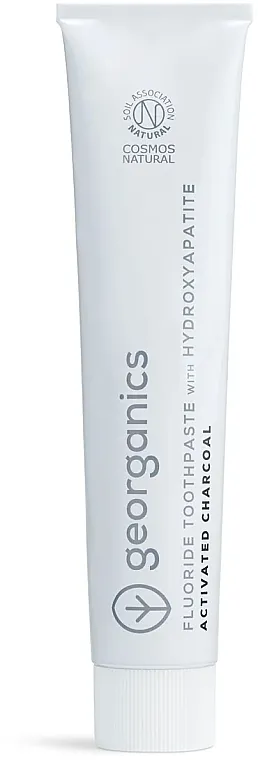 Georganics Fluoride Toothpaste With Hydroxyapatite Activated Charcoal Pasta za zube