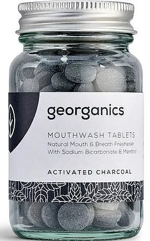 Georganics Mouthwash Tablets Activated Charcoal Tablete za ispiranje usta "Aktivni ugljen"