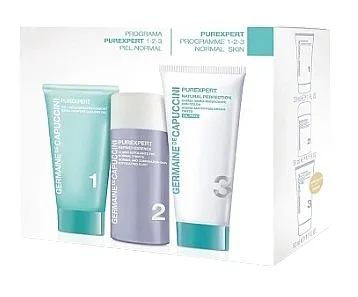 Germaine de Capuccini Purexpert 1-2-3 Normal Skin (f/foam/30ml + fluid/50ml + f/cr/50ml) Set za negu lica
