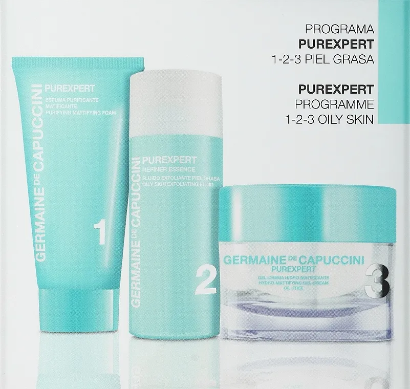 Germaine de Capuccini Purexpert Special Set 1-2-3 Oily (f/foam/30ml + fluid/50ml + f/gel/50ml)