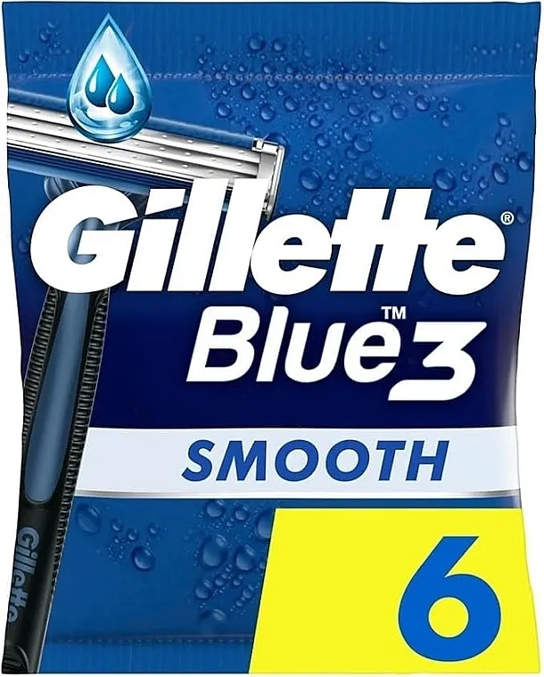 Gillette Blue 3 Smooth Set jednokratnih brijača, 6 kom.