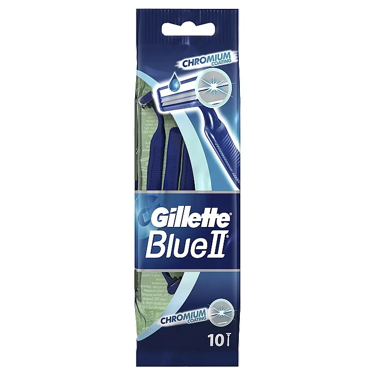 Gillette Blue II Chromium Set britvica za jednokratnu upotrebu , 10kom