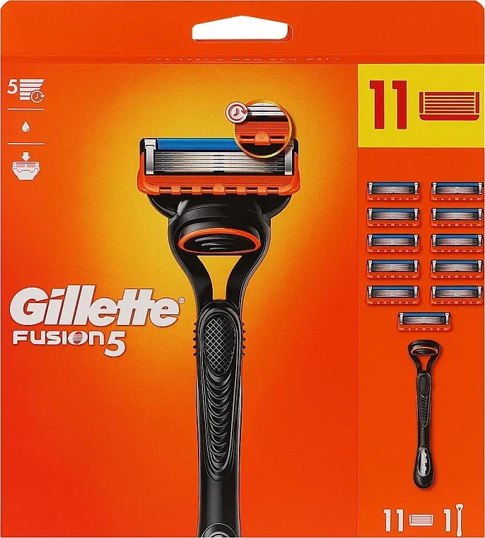 Gillette Fusion 5 (razor + rem/cass/11psd) Set