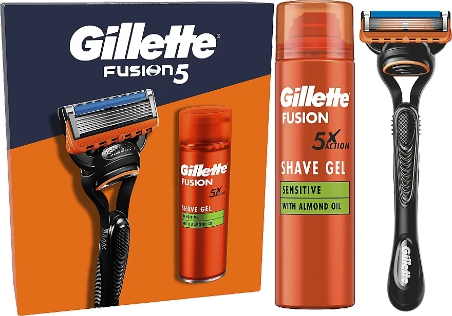 Gillette Fusion 5 (sh/gel/200ml + razor/1pcs) Set