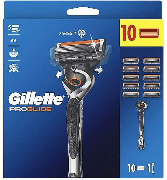 Gillette Fusion5 Proglide Brijač s 10 uložaka