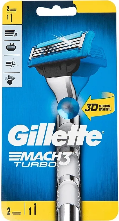 Gillette Mach 3 Turbo Brijač sa 2 zamenska uloška