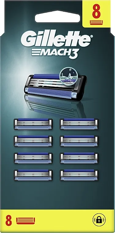 Gillette Mach3 Zamenljive dopune za brijanje, 8 kom.