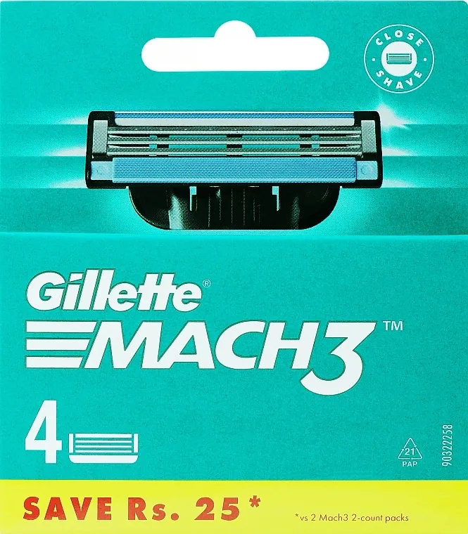 Gillette Mach3 Zamjenske britvice, 4 kom.