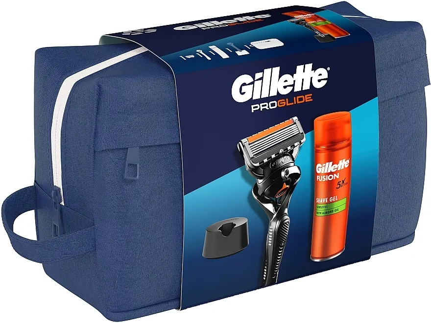 Gillette Proglide (sh/gel/200ml + razor/1pcs + bag + acc/1pc) Set