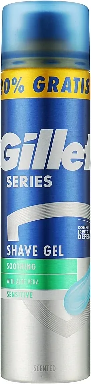 Gillette Series Soothing Sensitive With Aloe Vera Shave Gel Gel za brijanje za osetljivu kožu sa aloe verom