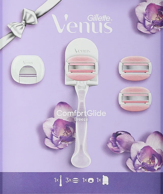 Gillette Venus ComfortGlide Breeze (razor + blades/3pcs + holder + case) Set