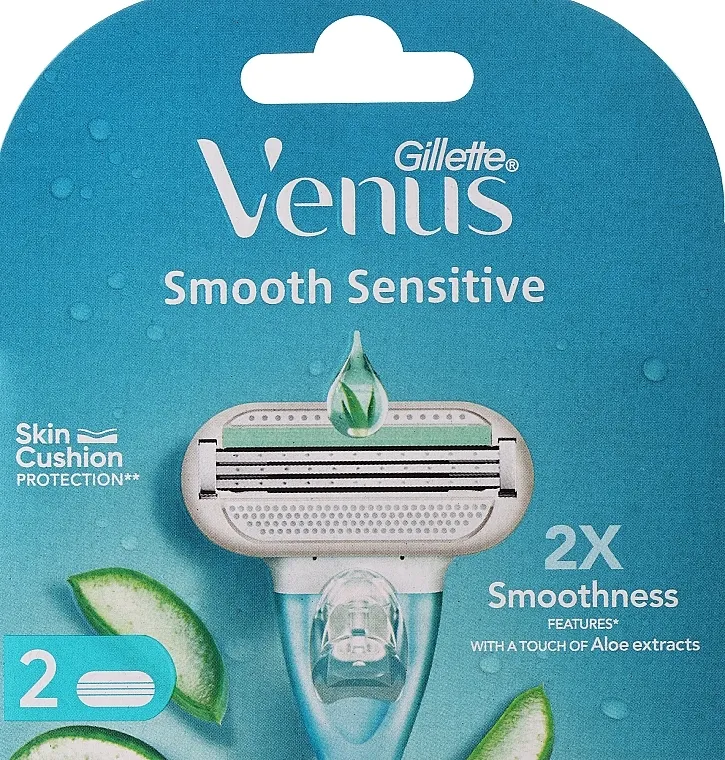 Gillette Venus Smooth Aloe Zamenski noževi za brijač, 2 kom.