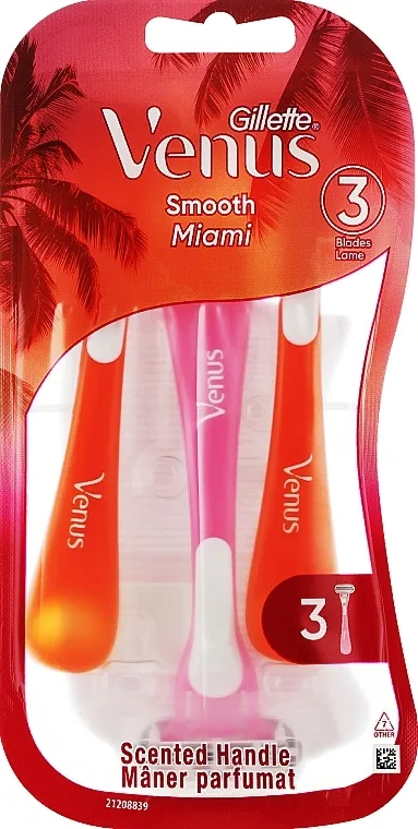 Gillette Venus Smooth Miami Jednokratni aparati za brijanje, 3 kom.