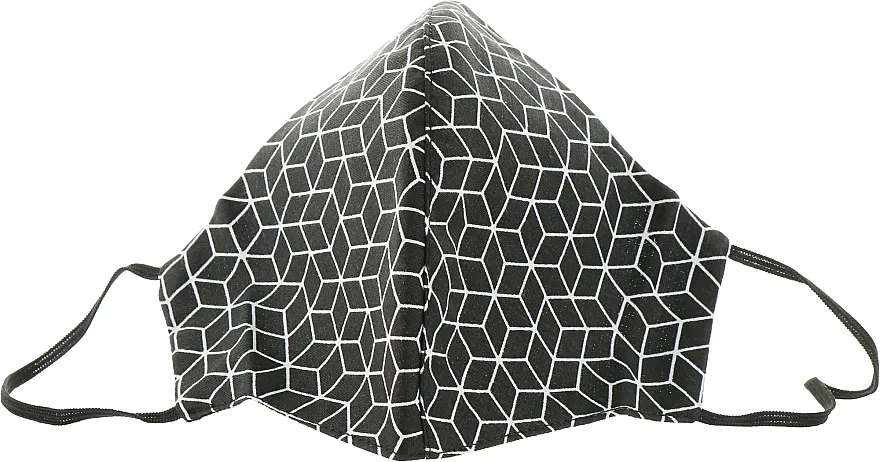 Gioia Sheet-zaštitna maskaza lice, crna "Print modules", veličina M