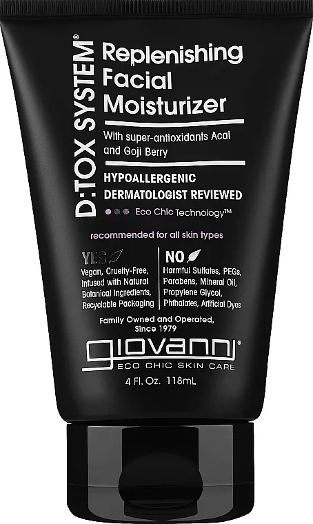 Giovanni D:tox System Replenishing Facial Moisturizer Step 3 Regenerirajuća krema za lice