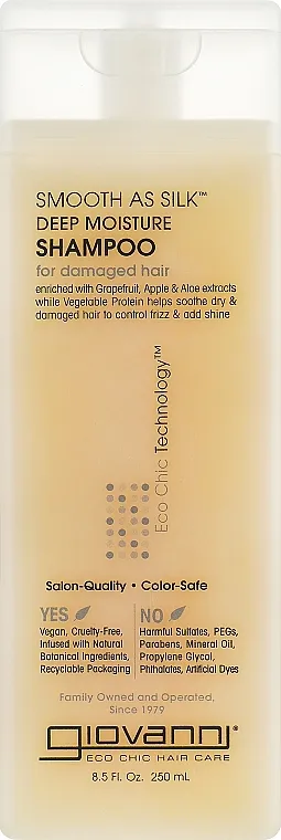 Giovanni Eco Chic Hair Care Smooth As Silk Deep Moisture Shampoo Šampon 'Svilen'