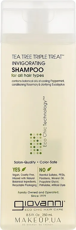Giovanni Eco Chic Hair Care Tea Tree Triple Invigorating Shampoo Šampon sa čajnim drvetom