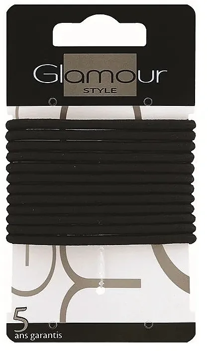 Glamour Gumice za kosu, 414931, crne