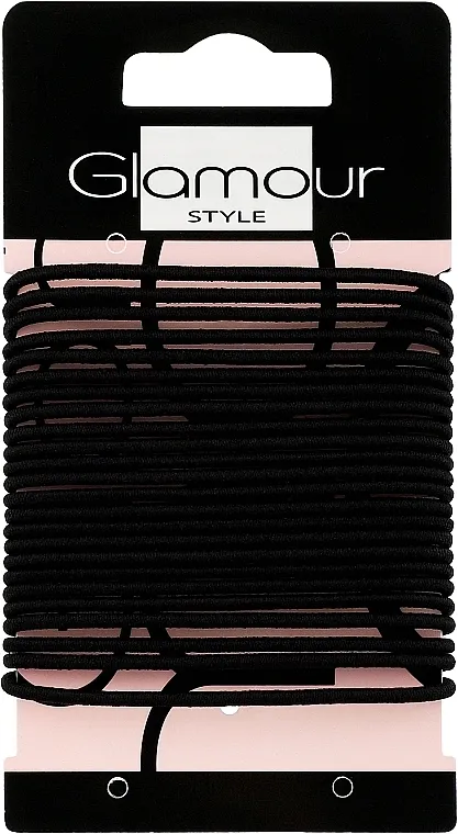 Glamour Gumice za kosu, 414933, crne