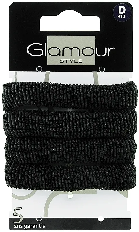 Glamour Gumice za kosu, 416, crne