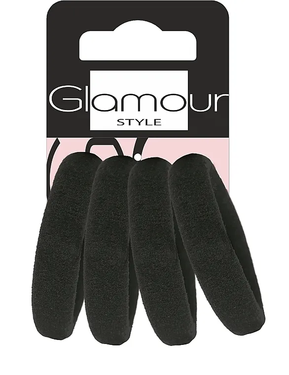 Glamour Gumice za kosu široke, 417534, crne