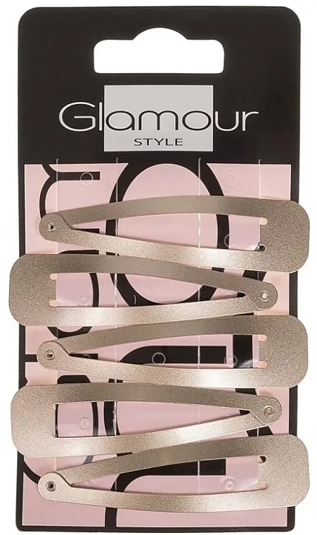 Glamour Kopče za kosu 417417, 5 kom., mat zlatne
