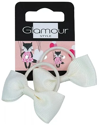 Glamour Krem mašnice gumice za kosu