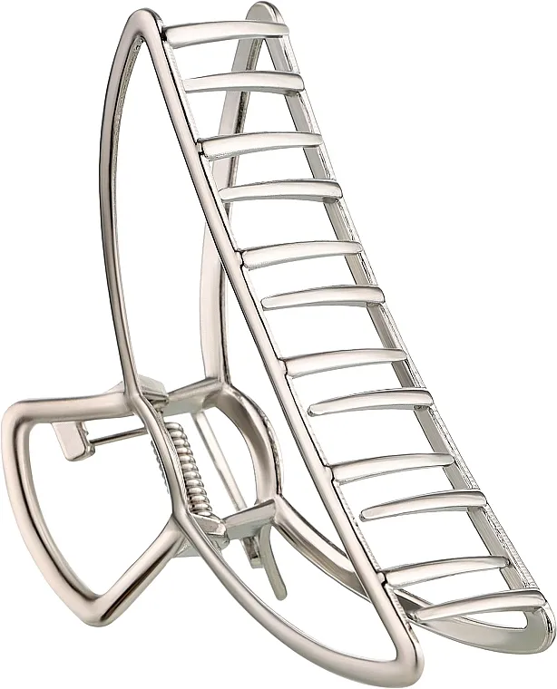 Glamour Metalan šnala za kosu, srebrna, 9,5 cm