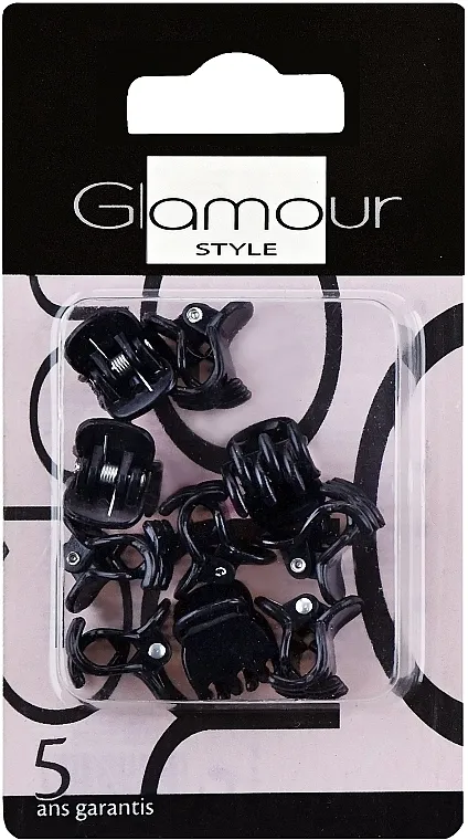 Glamour Štipaljke za kosu, 417499_A, crne, 10 kom.