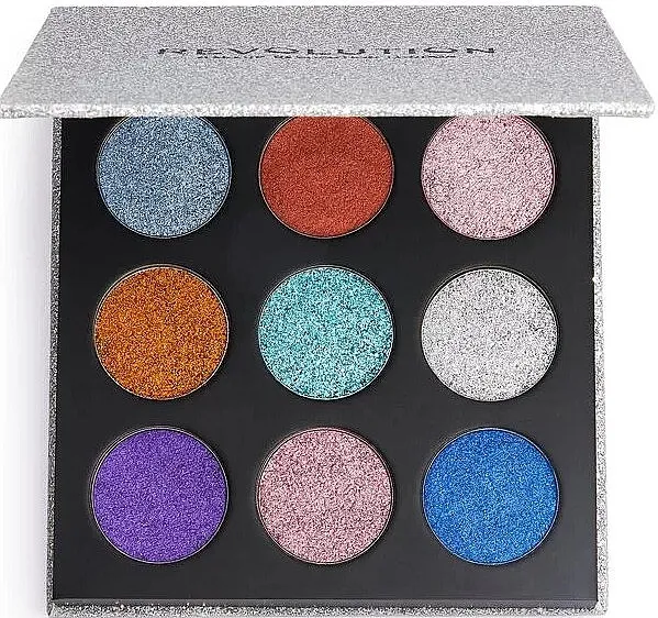 Glitter paleta Makeup Revolution Pressed Glitter Palette Illusion